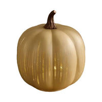 Illuminated Starry Night Glass Pumpkins